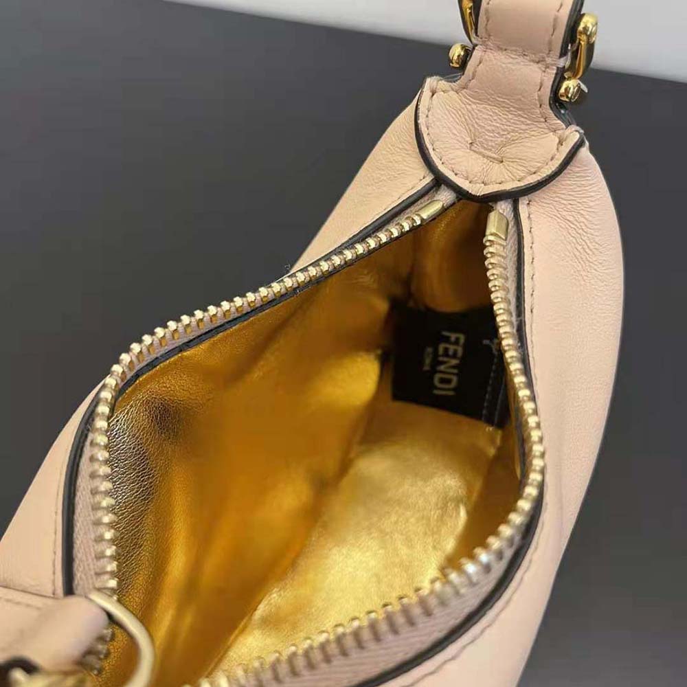 Fendi Women Nano Fendigraphy Pink Leather Charm