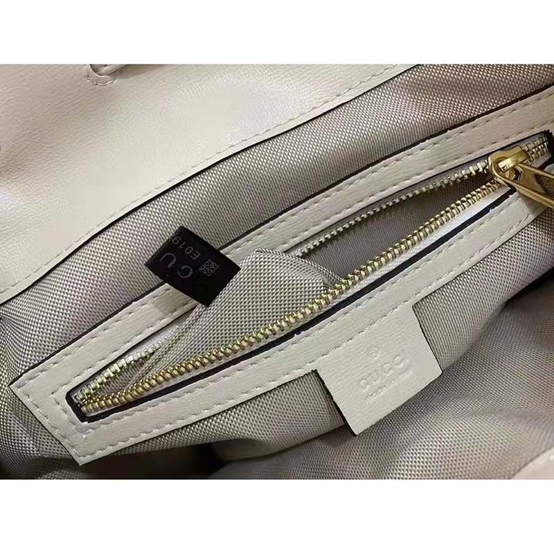 G*u*i gg unisex G*u*i 1955 horsebit backpack white/ebony supreme canvas