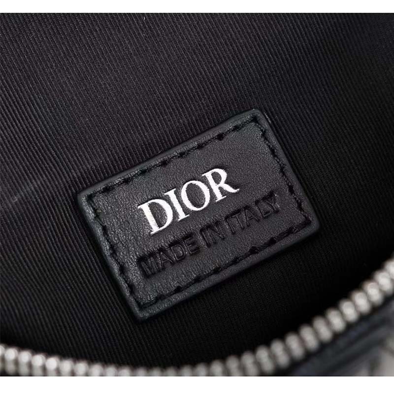 dior unisex cd mini saddle bag black cd Di*m*nd canvas smooth calfskin