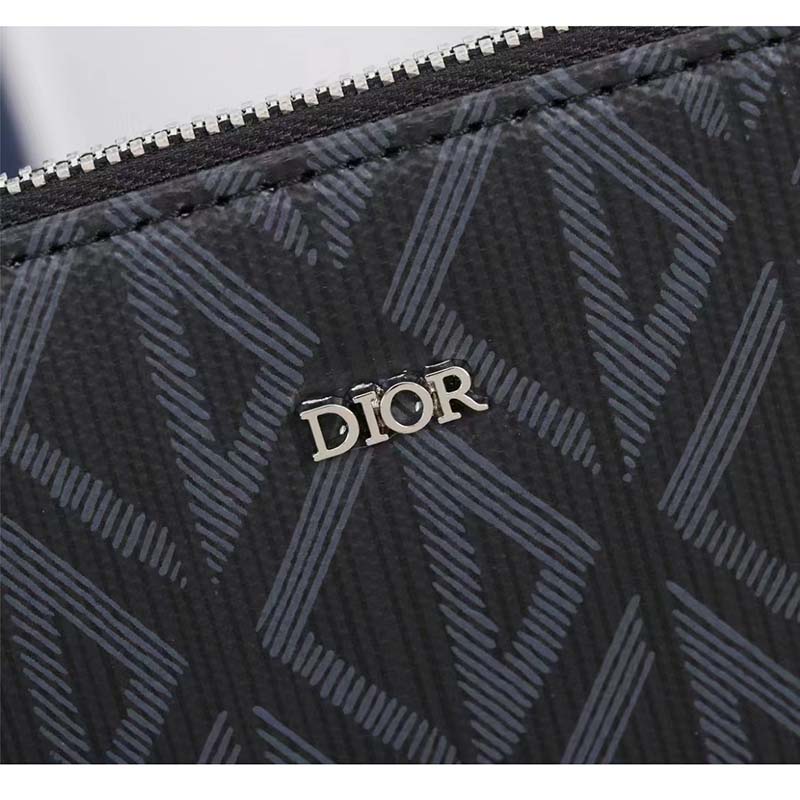 dior unisex cd pouch black cd Di*m*nd canvas dior signature