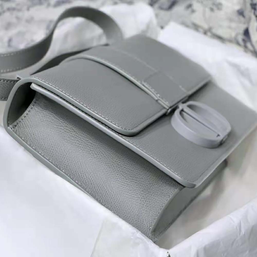 Dior Women 30 Montaigne Bag Ultramatte Grained Calfskin-Silver