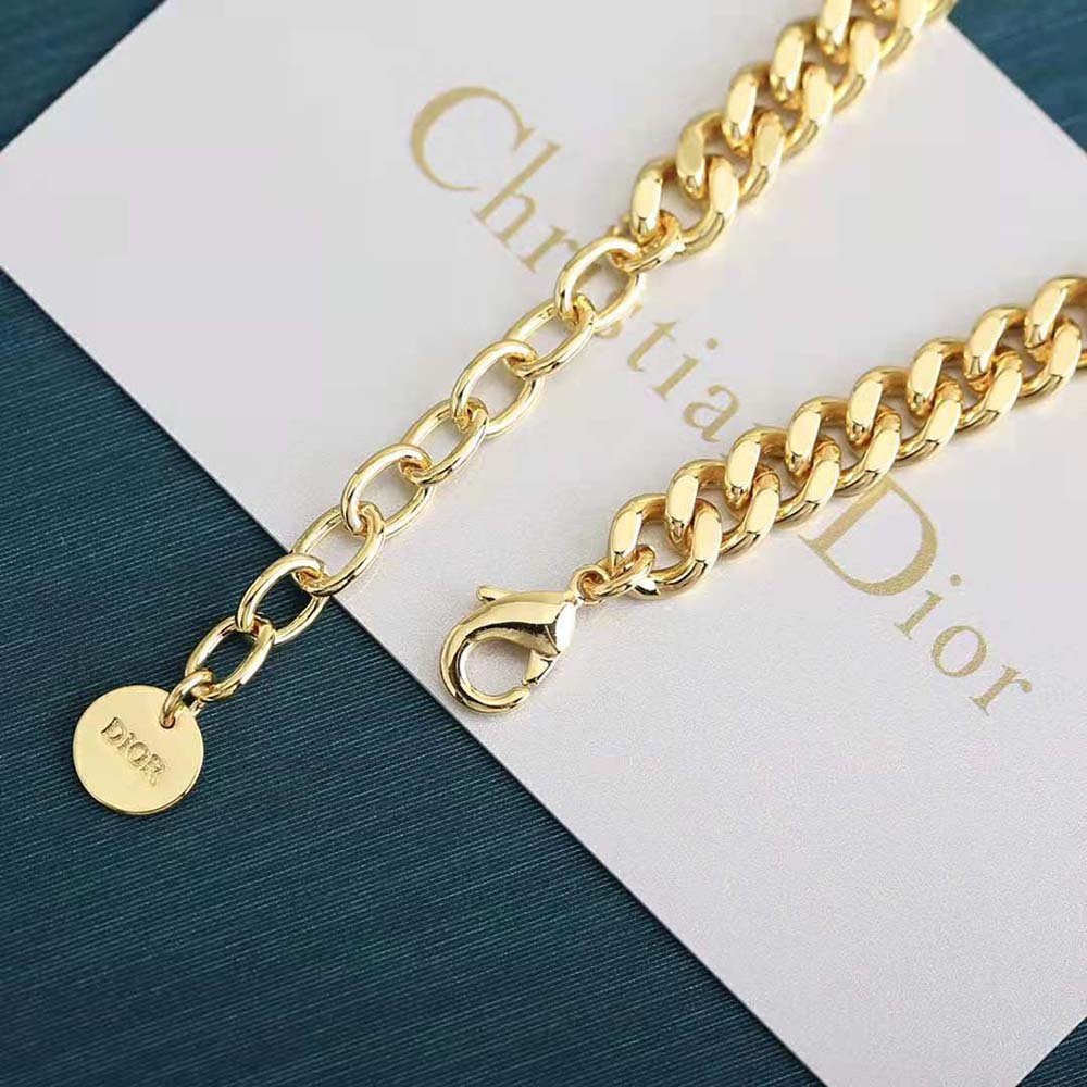 Dior Women Dio(r)evolution Bracelet Gold-Finish Metal and White Crystals