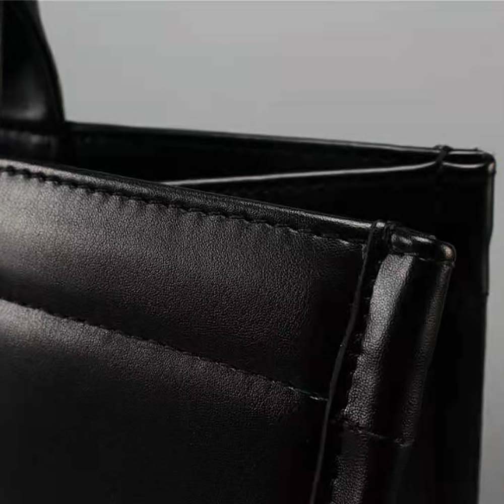 Dior Women Small Dior Book Tote Black Calfskin