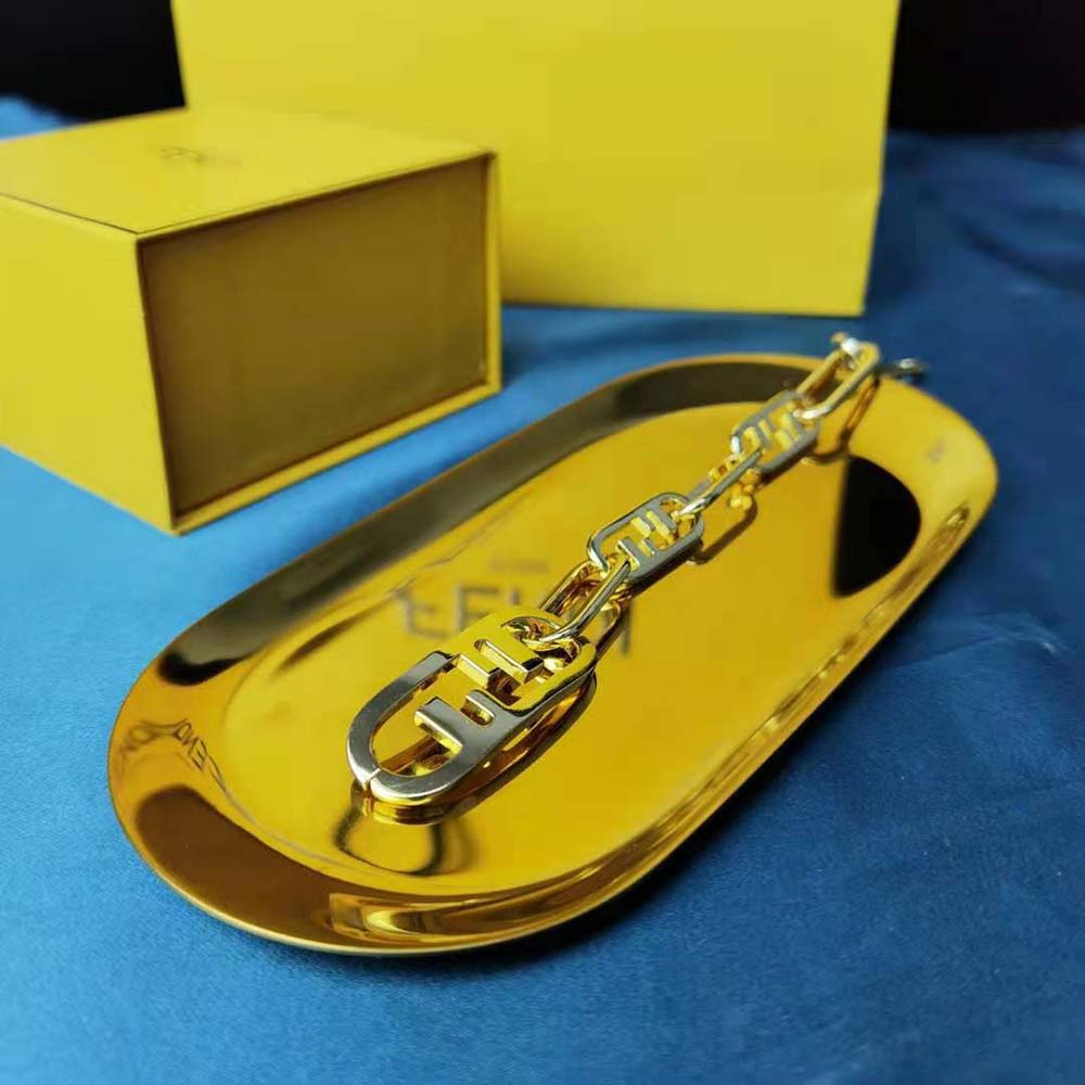 Fendi Women Olock Bracelet Gold-Colored