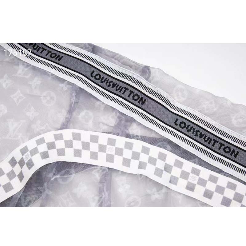 Louis Vuitton LV Women Organza Track Top Polyester Translucent Regular Fit