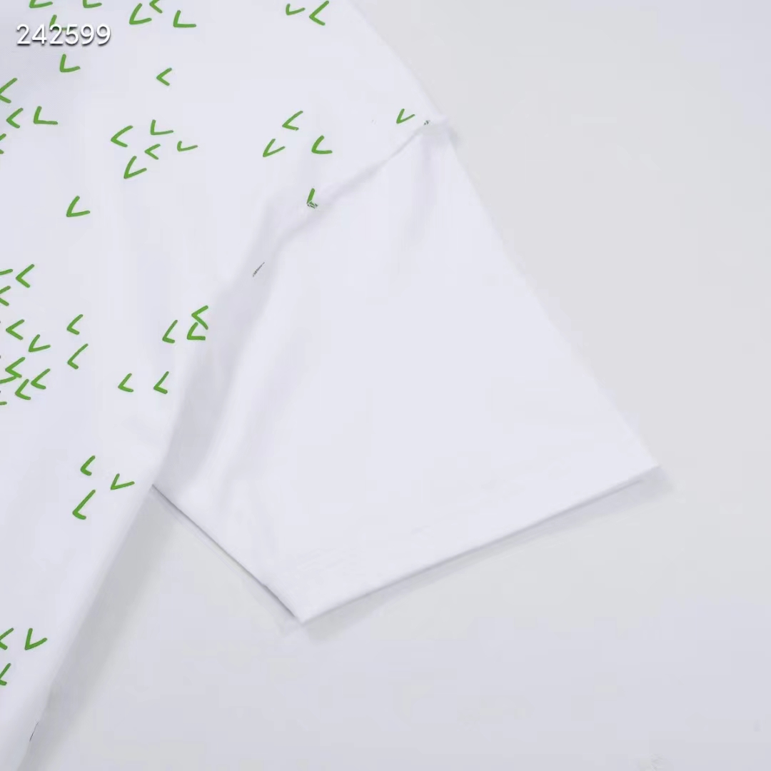 Louis Vuitton LV Men Spread Embroidered T-Shirt Cotton White Regular Fit