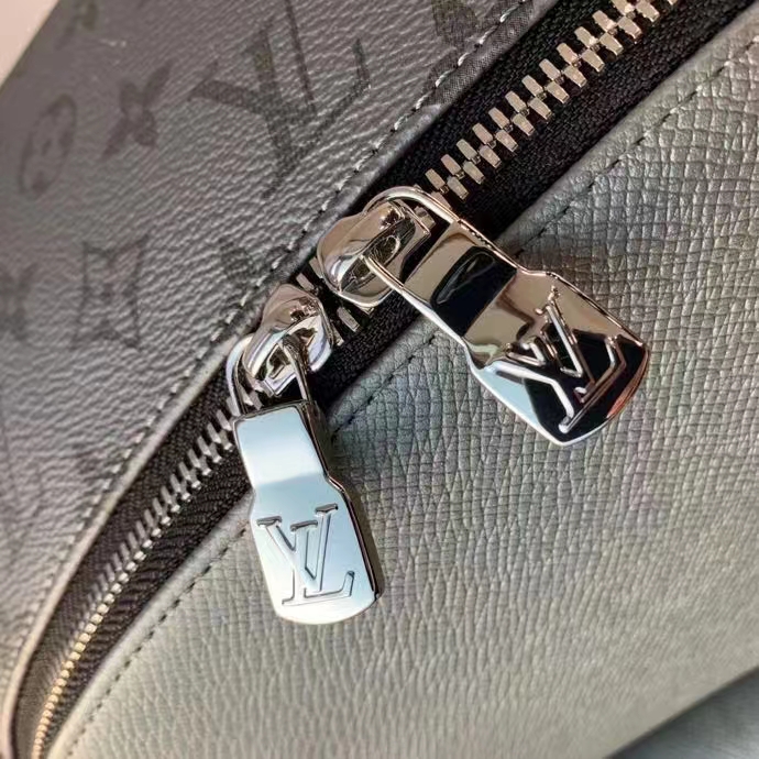 Louis Vuitton LV Unisex Discovery Backpack PM Gunmetal Gray Monogram Coated Canvas