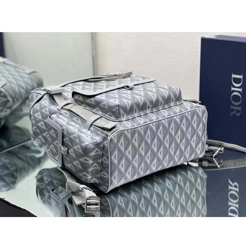 dior unisex cd hit the road backpack dior gray cd Di*m*nd canvas