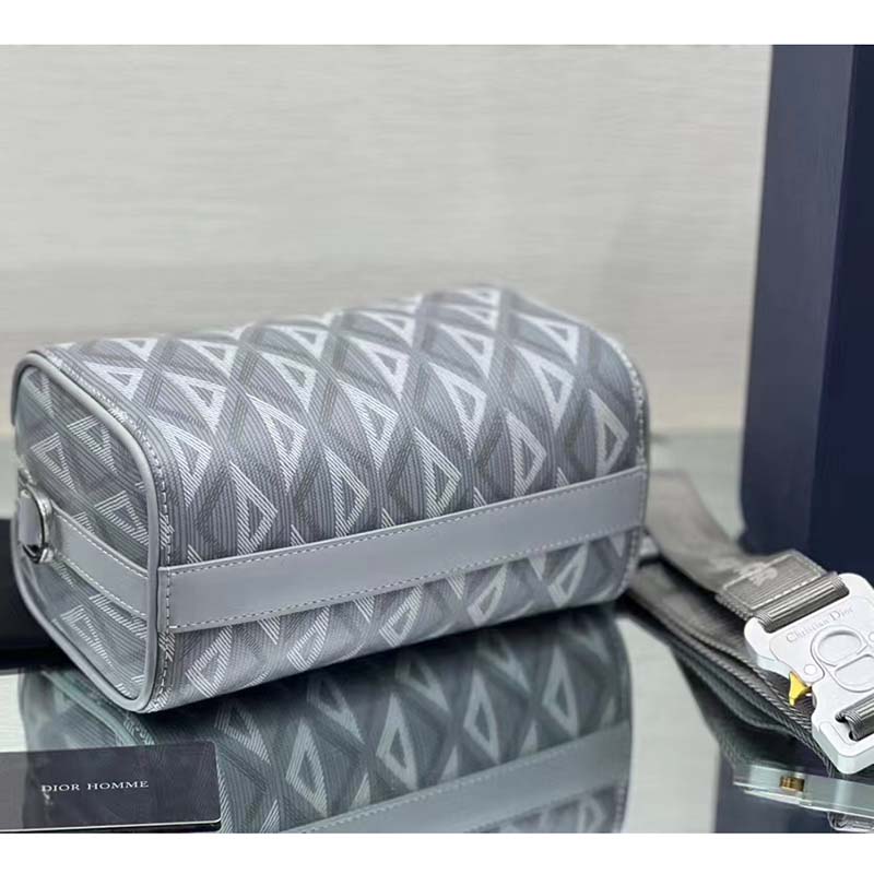 dior unisex cd lingot 22 bag dior gray cd Di*m*nd canvas