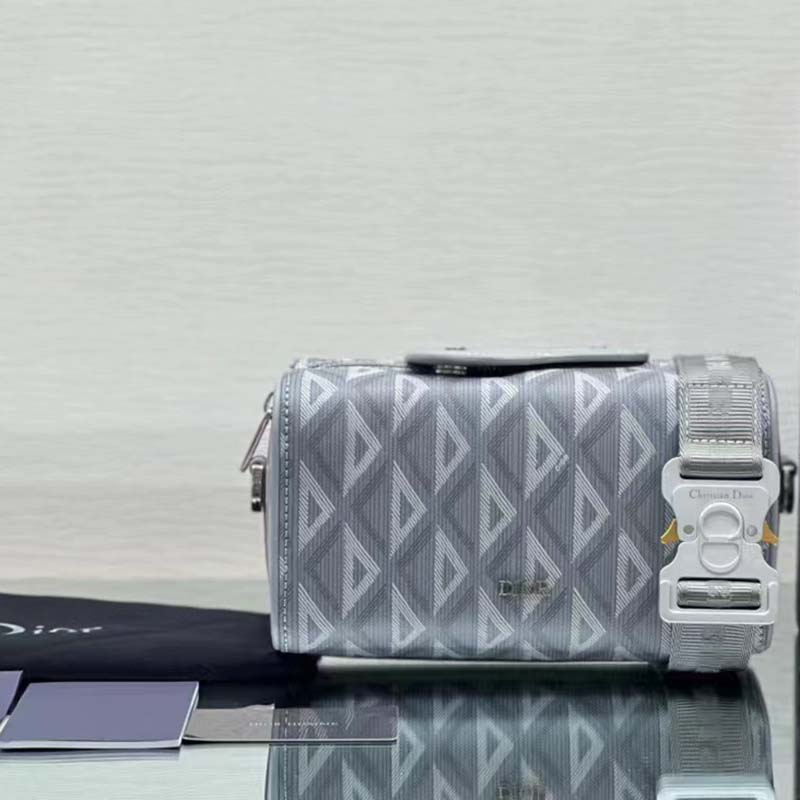 dior unisex cd lingot 22 bag dior gray cd Di*m*nd canvas