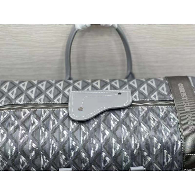 dior unisex cd lingot 50 duffle bag gray cd Di*m*nd canvas