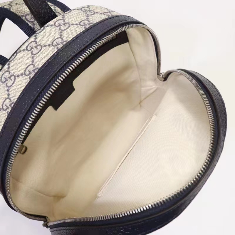 G*u*i unisex ophidia gg small backpack beige blue gg supreme canvas