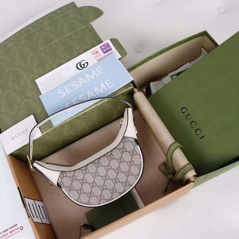 G*u*i women ophidia gg mini bag beige ebony gg supreme canvas