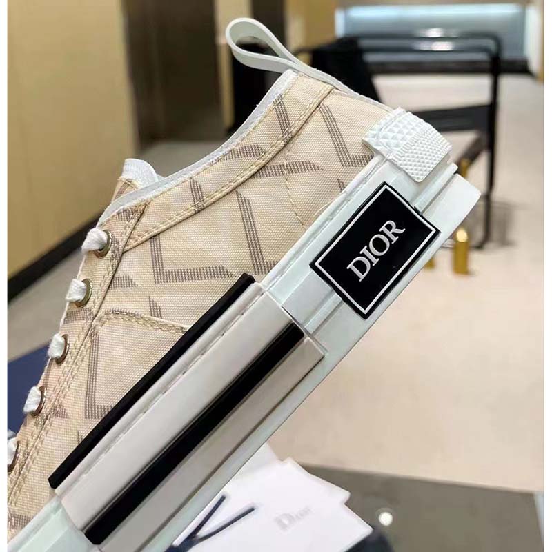 dior unisex b23 low top sneaker natural cd Di*m*nd canvas