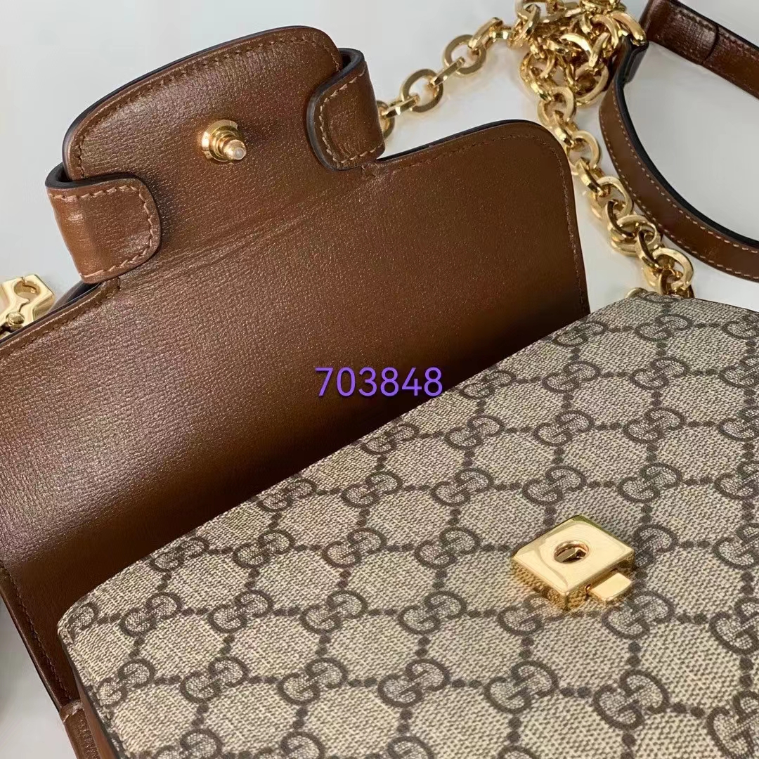 G*u*i gg women horsebit 1955 top handle bag light brown gold toned hardware