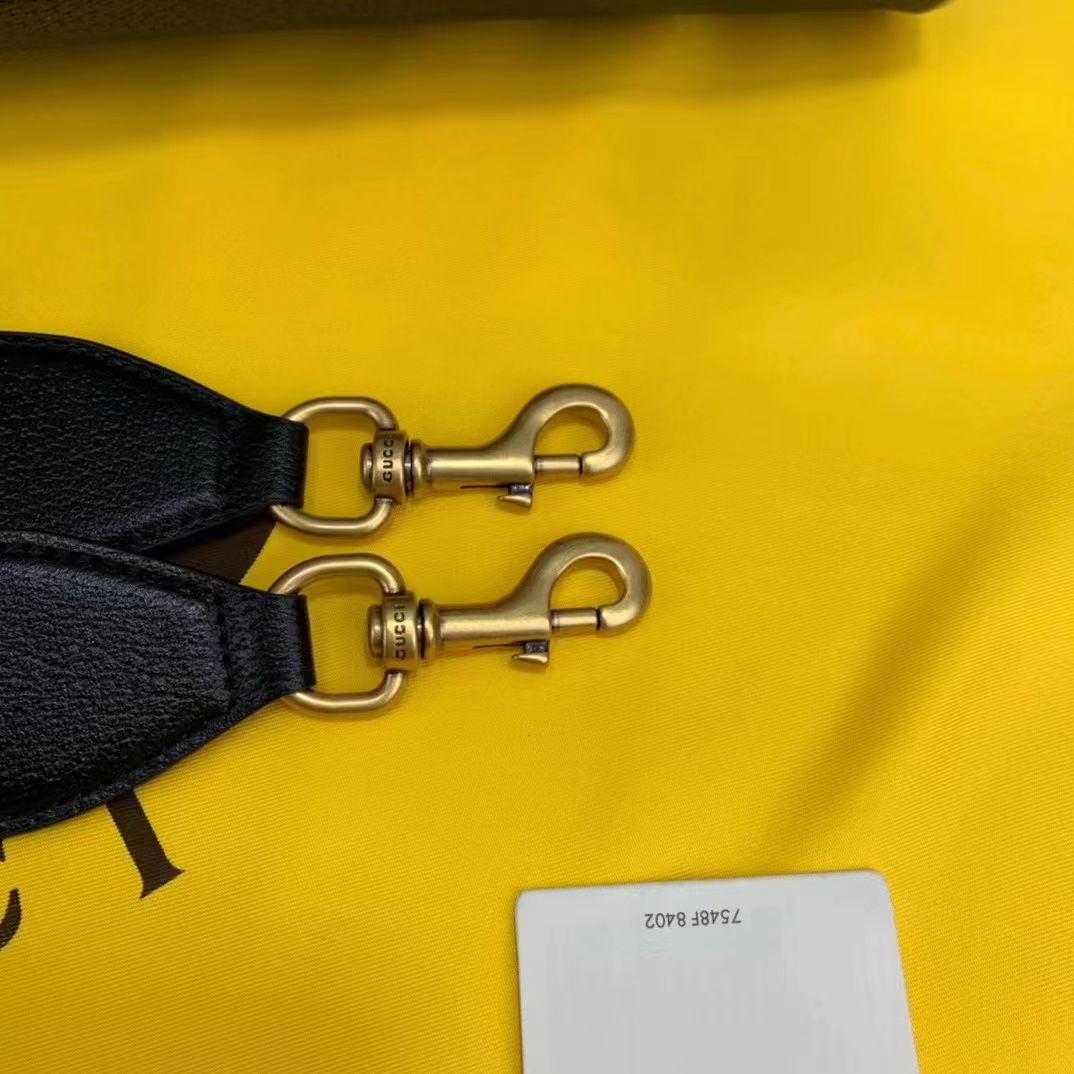 G*u*i unisex adidas x G*u*i large duffle bag black leather interlocking g
