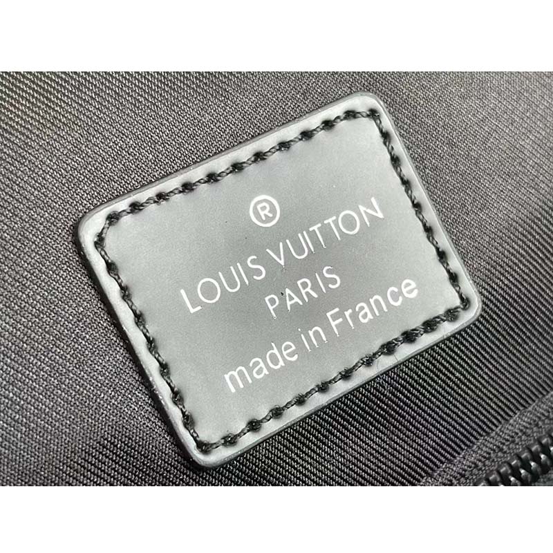 Louis Vuitton LV Unisex Christopher MM Backpack Black Taurillon Cowhide Leather