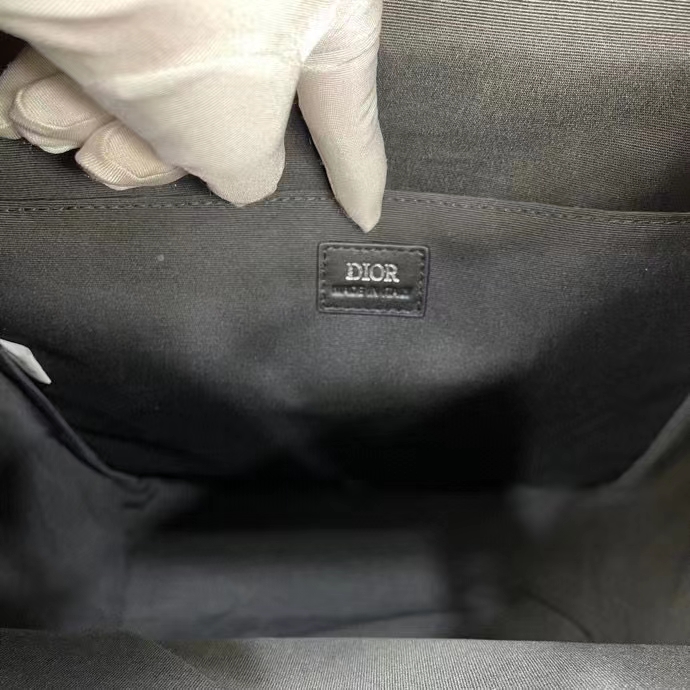 dior unisex cd hit the road backpack black cd Di*m*nd canvas