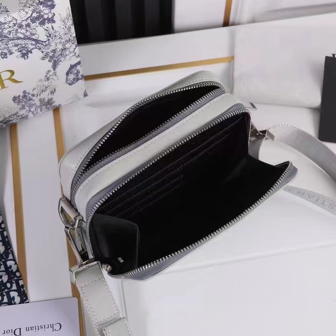 dior unisex cd messenger pouch dior gray cd Di*m*nd canvas