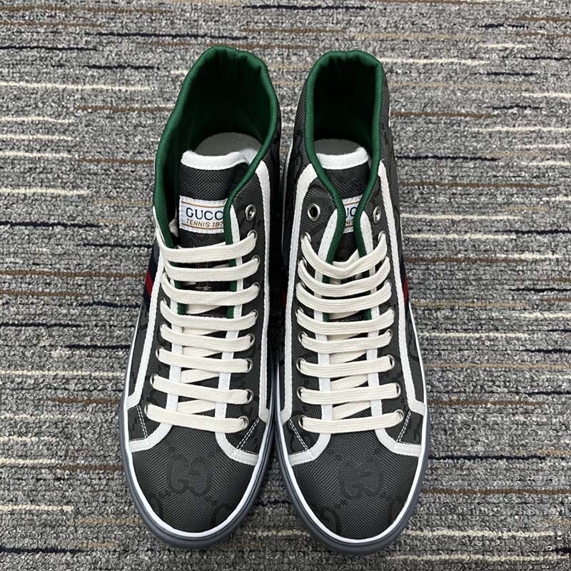 G*u*i men off the grid high top G*u*i tennis 1977 rubber sole flat 2 cm heel