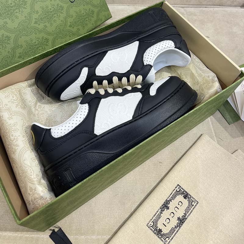 G*u*i unisex ace gg embossed sneaker interlocking g print rubber mid 5.6 cm heel