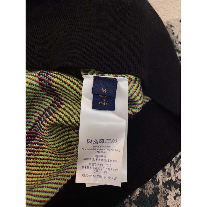 Louis Vuitton LV Women Graphic Crewneck Wool Green Blue Black Multicolor Regular Fit