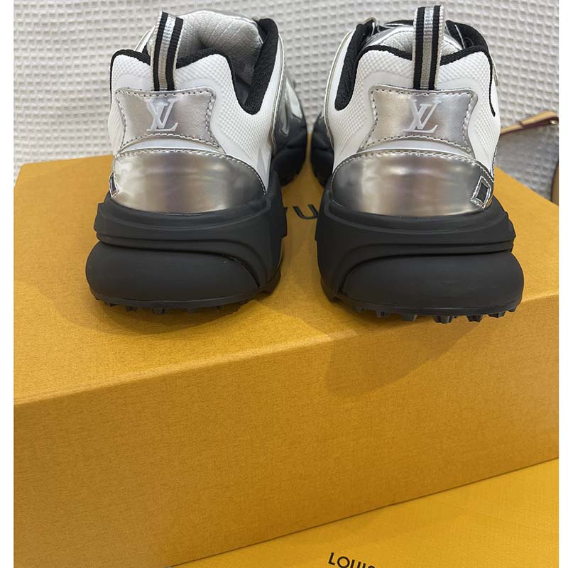 Louis Vuitton Unisex LV Runner Tatic Sneaker White Mix Materials Rubber Monogram Flowers