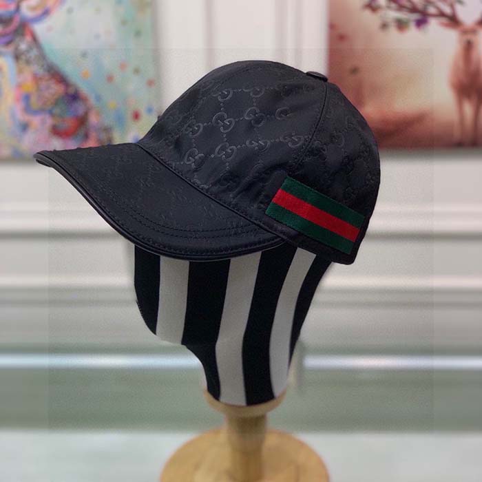 G*u*i unisex original gg canvas baseball hat web green red web