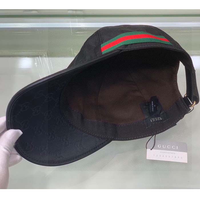 G*u*i unisex original gg canvas baseball hat web green red web