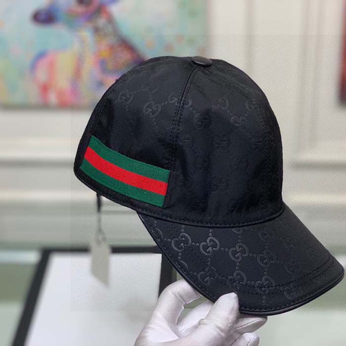 G*u*i unisex original gg canvas baseball hat web green red web