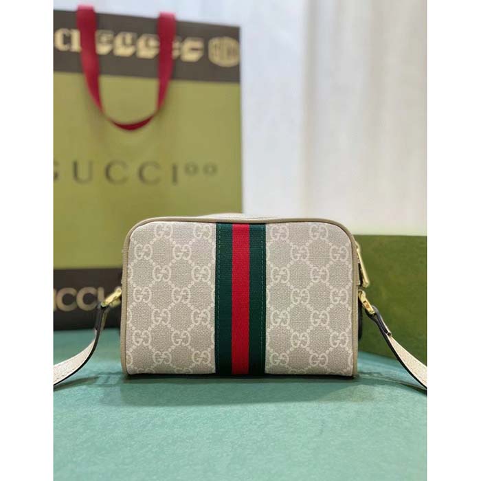 G*u*i gg women ophidia gg mini bag beige ebony gg supreme canvas