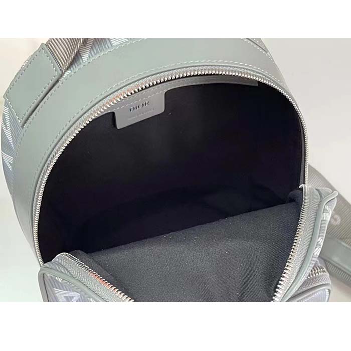 dior unisex cd mini rider sling bag dior gray cd Di*m*nd canvas