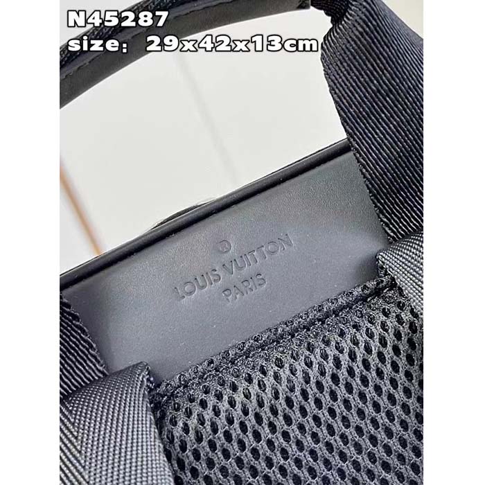 Louis Vuitton LV Unisex Michael Backpack NV2 Damier Infini Onyx Cowhide Leather