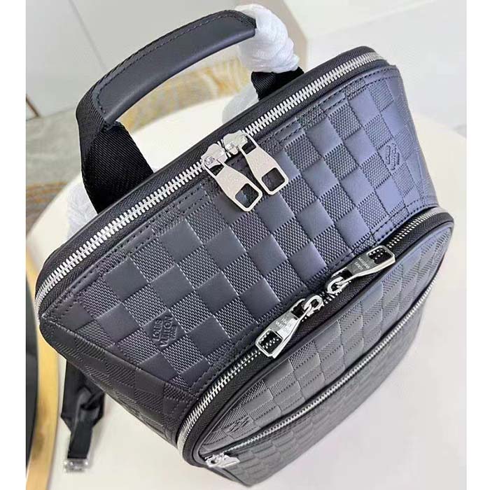 Louis Vuitton LV Unisex Michael Backpack NV2 Damier Infini Onyx Cowhide Leather