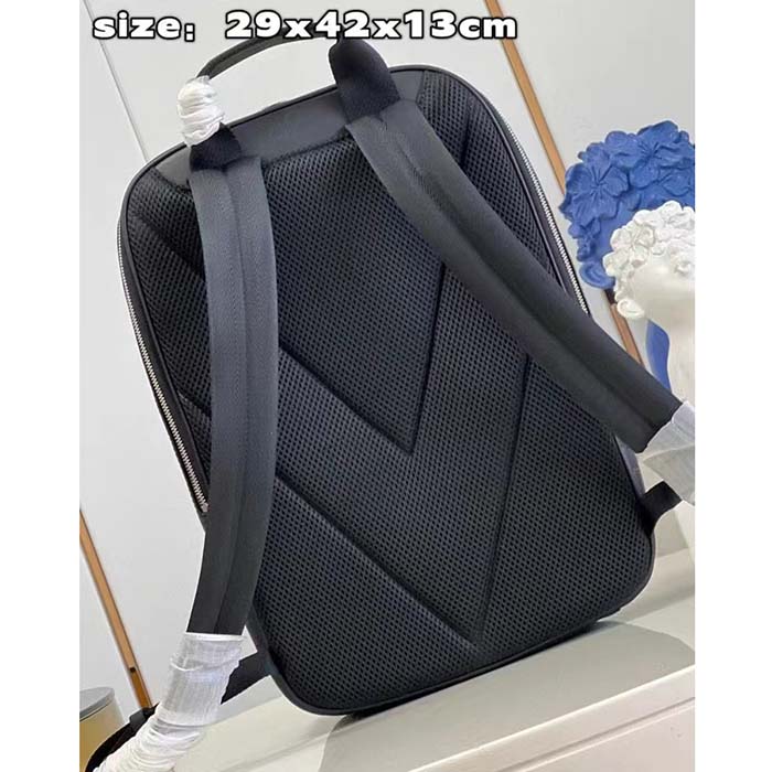 Louis Vuitton LV Unisex Michael Backpack NV2 Damier Infini Onyx Cowhide Leather