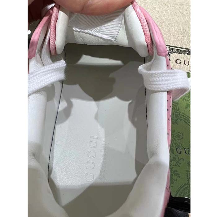 G*u*i unisex gg sneaker pink gg supreme canvas printed interlocking g 5.6 cm heel