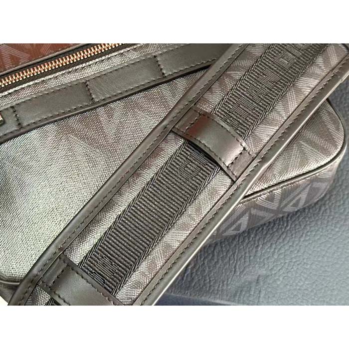 dior unisex cd safari bag with strap black cd Di*m*nd canvas