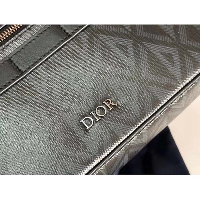 dior unisex cd safari bag with strap black cd Di*m*nd canvas