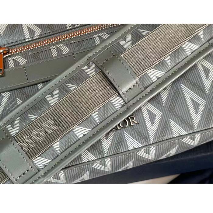 dior unisex cd safari bag with strap dior gray cd Di*m*nd canvas