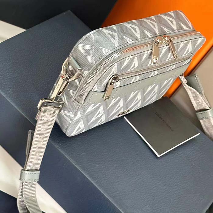 dior unisex cd safari bag with strap dior gray cd Di*m*nd canvas