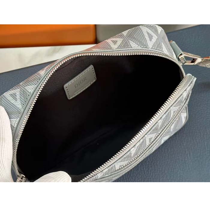 dior unisex cd safari bag with strap dior gray cd Di*m*nd canvas