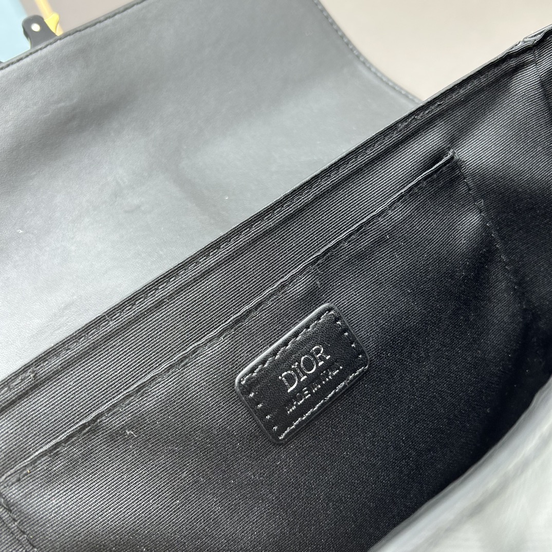 dior unisex hit the road bag strap black cd Di*m*nd canvas smooth calfskin