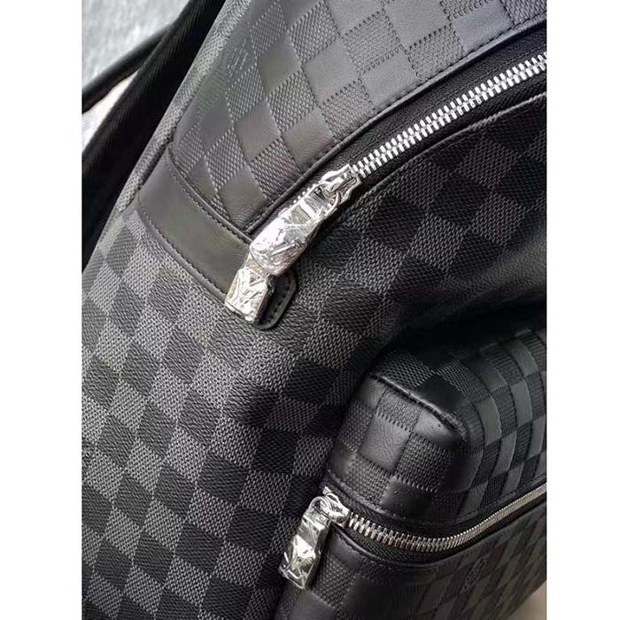 Louis Vuitton LV Unisex Discovery Backpack PM Black Graphite Damier Infini Cowhide Leather