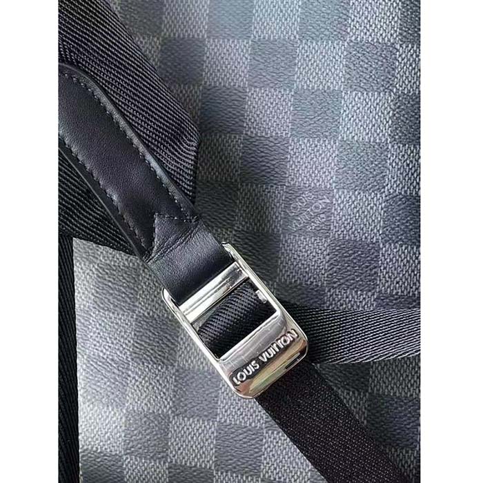 Louis Vuitton LV Unisex Discovery Backpack PM Black Graphite Damier Infini Cowhide Leather