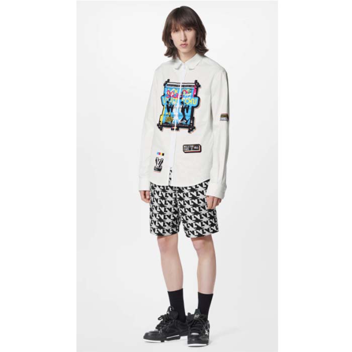 Louis Vuitton LV Unisex Skate Sneaker Black Mix Materials Double Laces Rubber