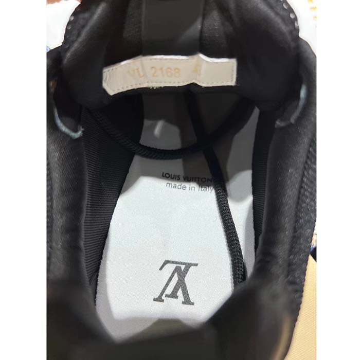 Louis Vuitton LV Unisex Skate Sneaker Black Mix Materials Double Laces Rubber