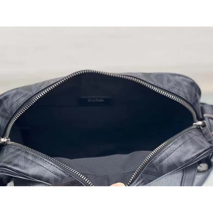 dior unisex hit the road bag messenger pouch black cd Di*m*nd canvas smooth calfskin