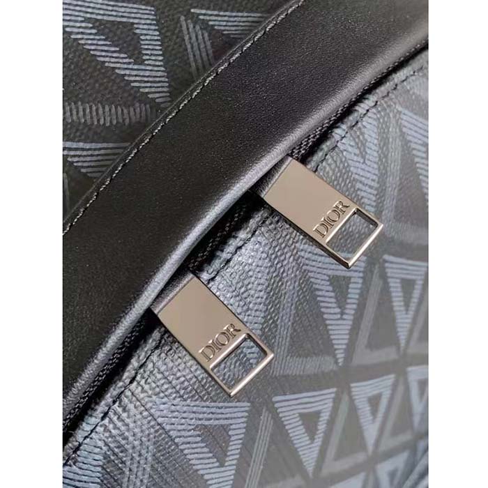 dior unisex rider backpack black cd Di*m*nd canvas smooth calfskin