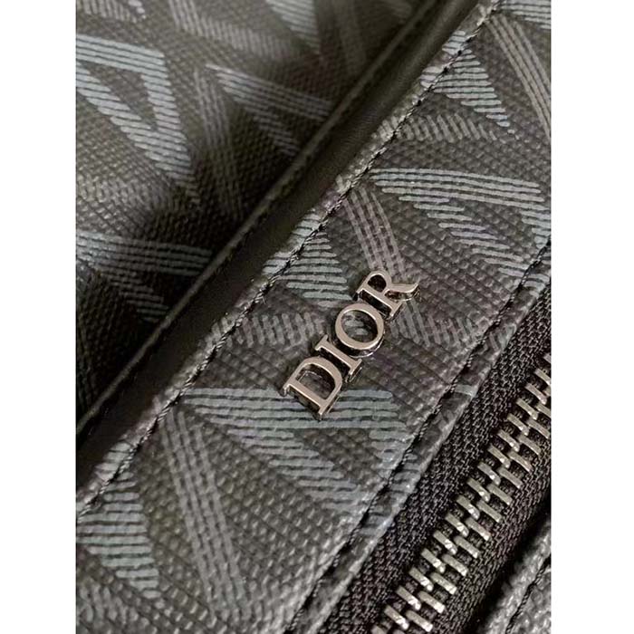 dior unisex rider backpack black cd Di*m*nd canvas smooth calfskin