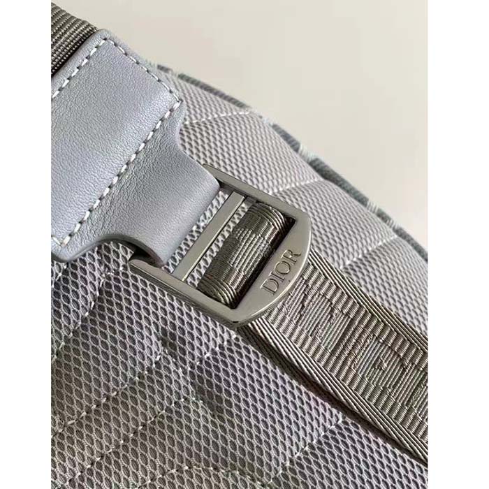 dior unisex rider backpack gray cd Di*m*nd canvas smooth calfskin